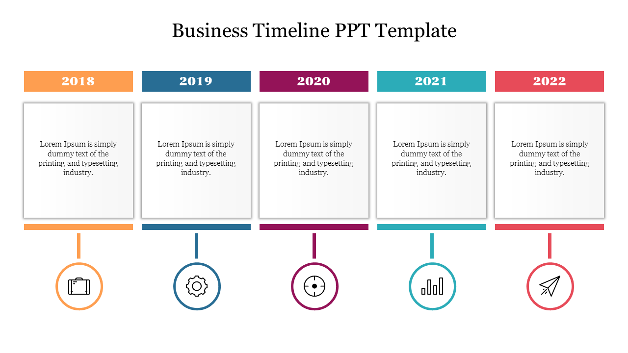 Business Timeline PPT Template